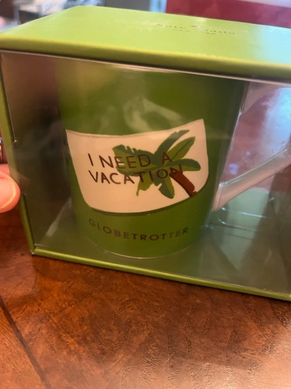 kate spade Green 'I Need a Vacation' Globetrotter Mug